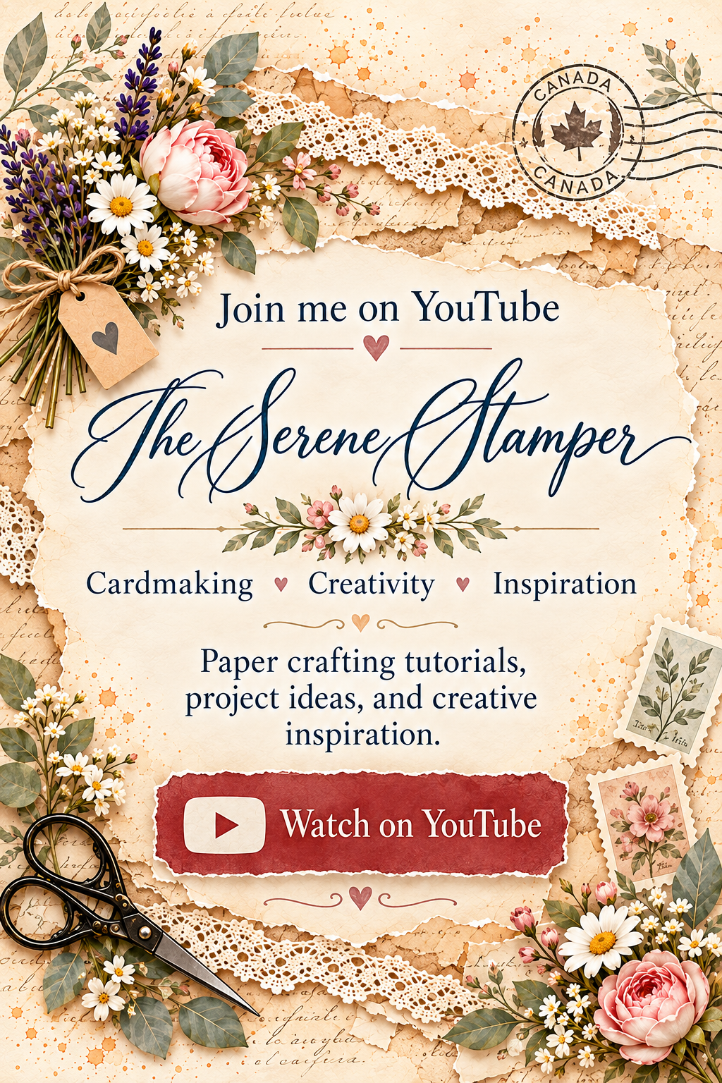 The Serene Stamper YouTube Channel